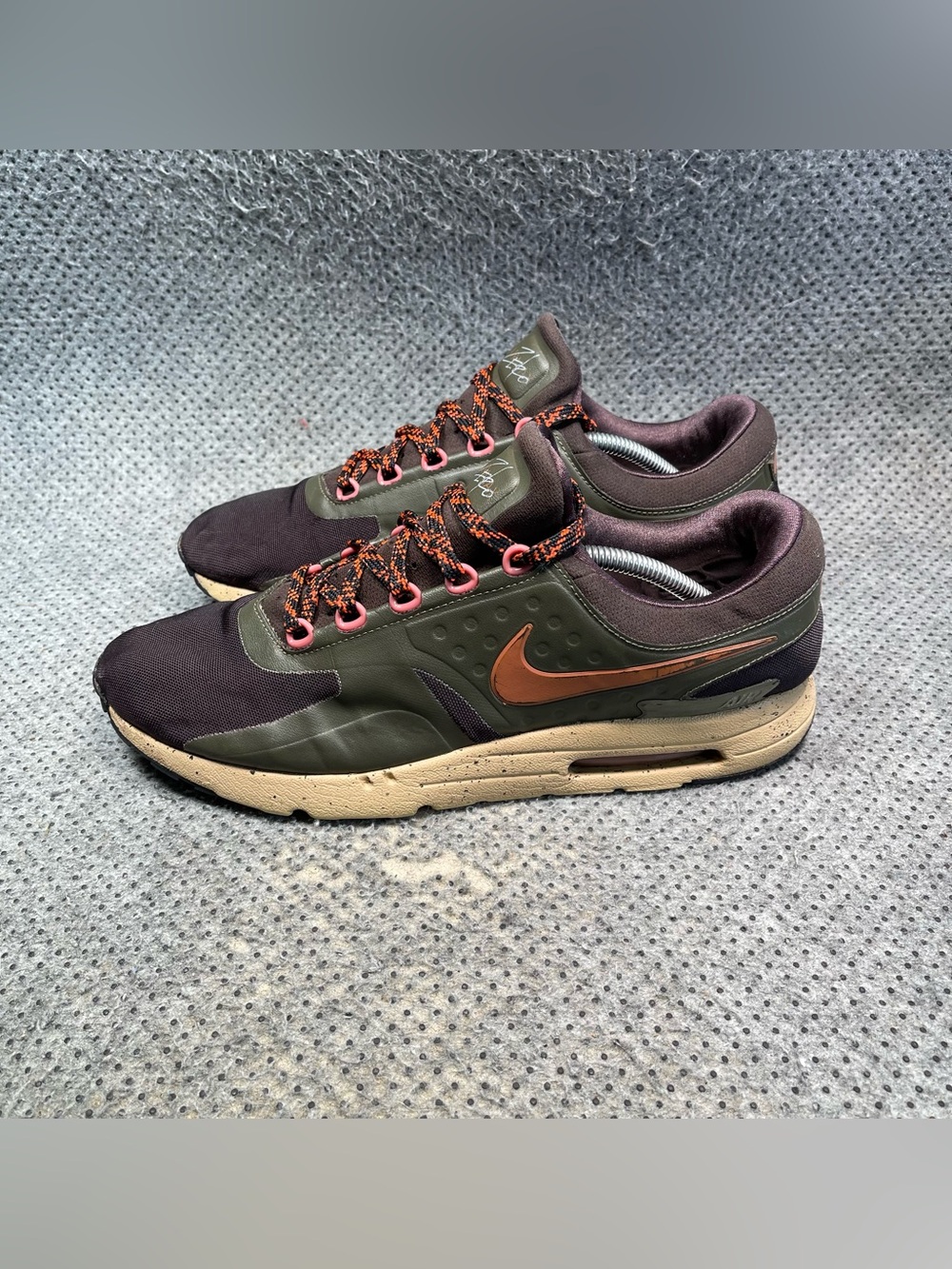Nike Air Max Zero SE Velvet Brown Shoes No Insoles Size 12 Mens
